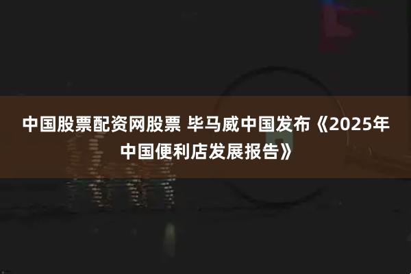 中国股票配资网股票 毕马威中国发布《2025年中国便利店发展报告》